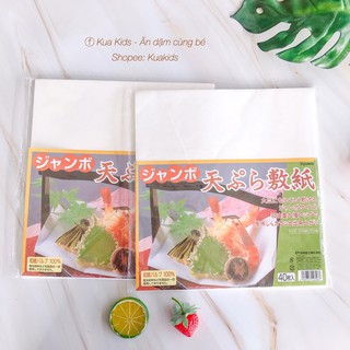 Set 40 giấy thấm dầu mỡ đồ chiên rán nhật bản