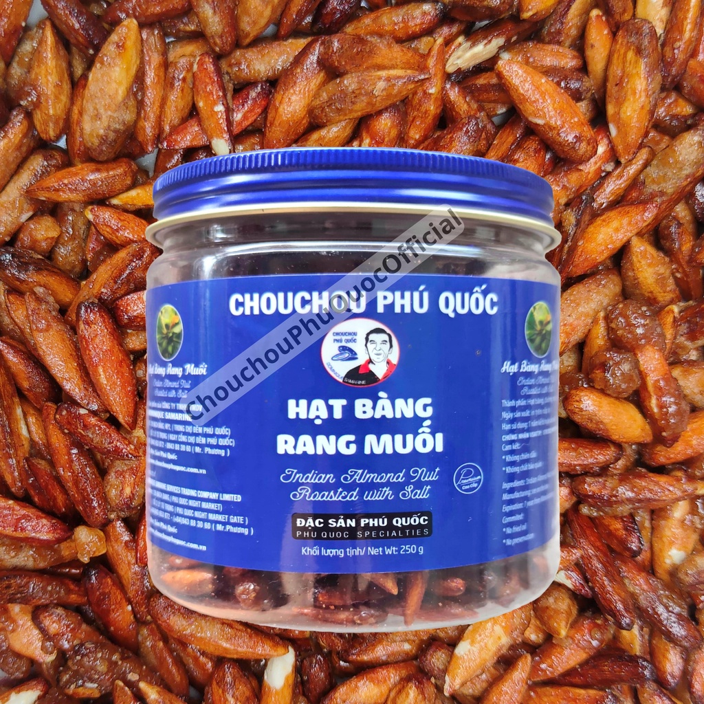 Hạt bàng rang dừa CHOUCHOU PHÚ QUỐC ÔNG TÂY - 250g