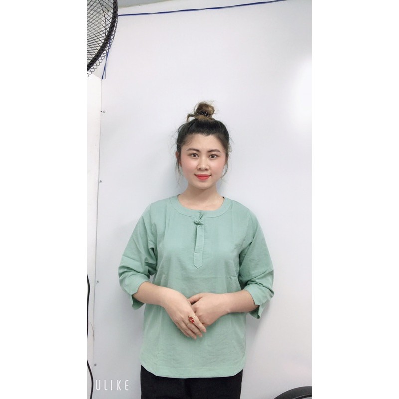 Áo đũi nữ tay lỡ kín đáo,thanh lịch full size đến 95kg KN18