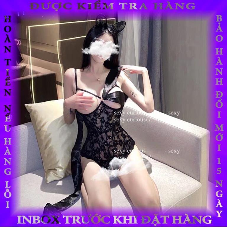 YT1540 - Bodysuit Dây Ngang Thắt Nơ Không Đáy Đũng (Feedback Ảnh Thật) @lingerie.sm.toys tienngo