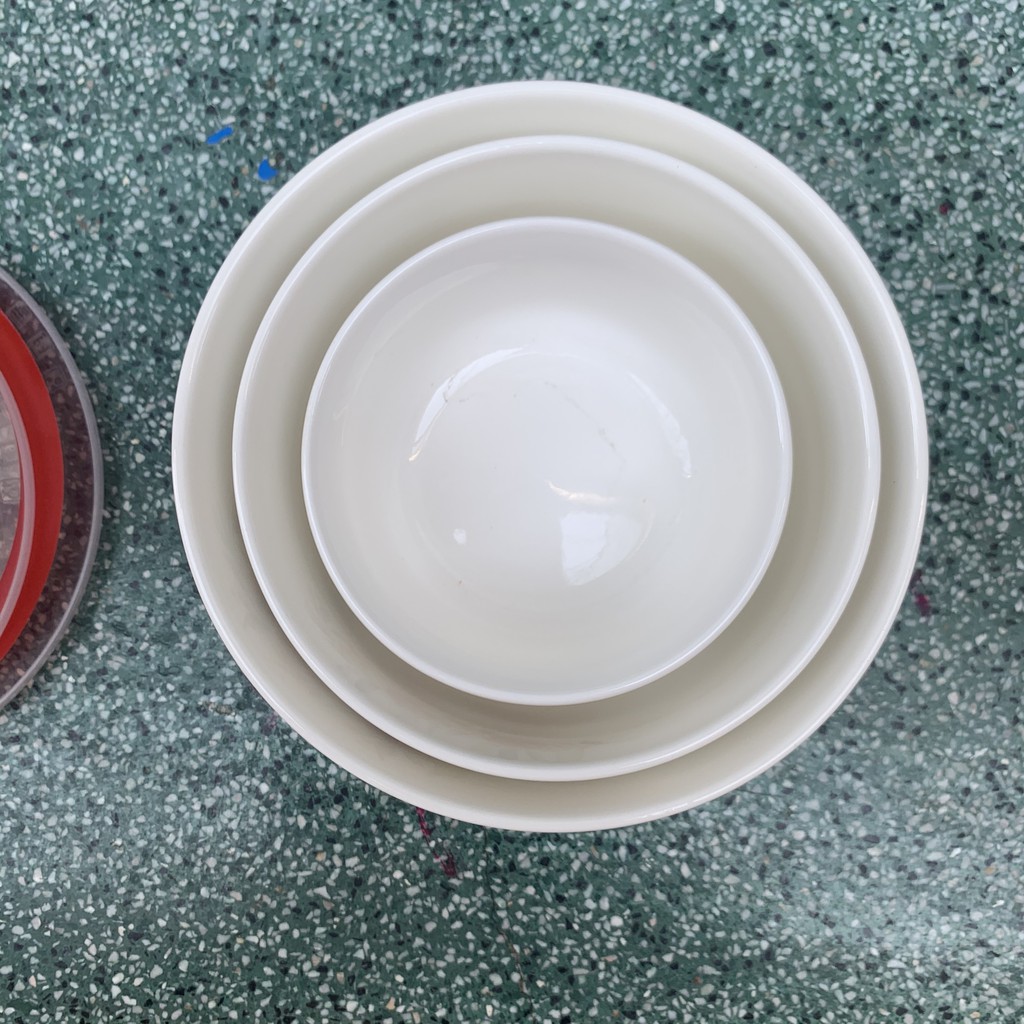 Bộ 3 Thố Sứ Tô Sứ Có Nắp Đậy - 3 size Cao Cấp - Hoạ Tiết