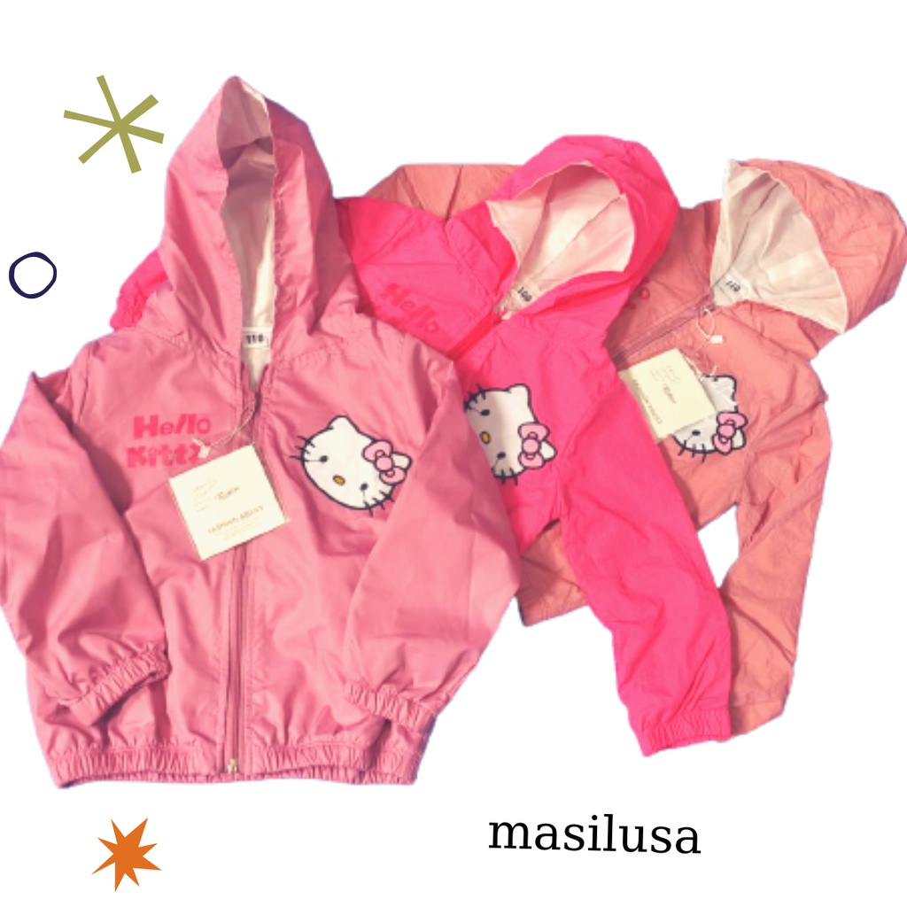 Áo khoác bé gái vải dù có lót
