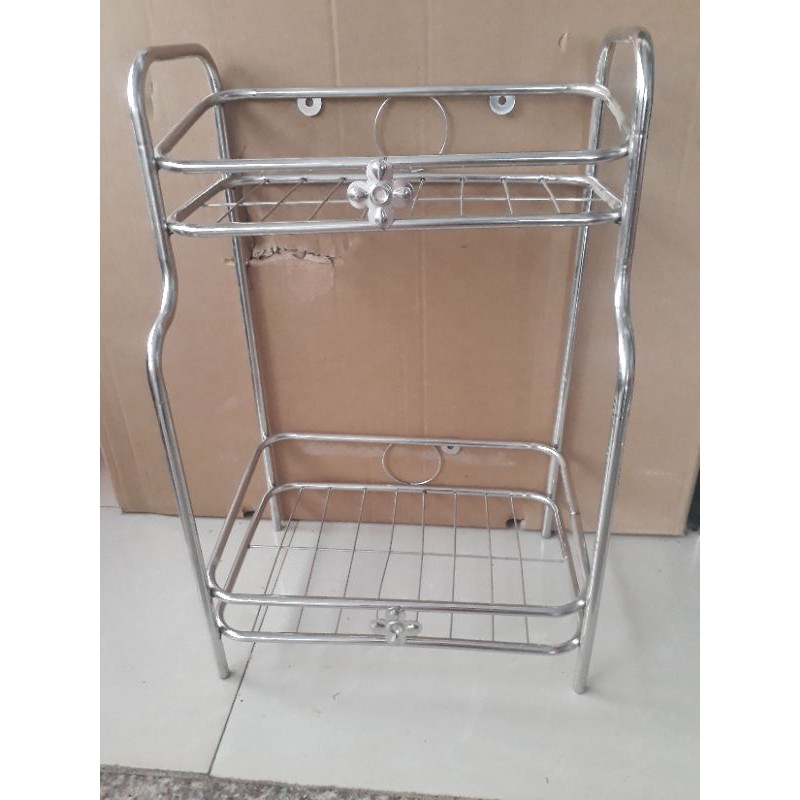 Kệ inox 2 tầng để gia vị