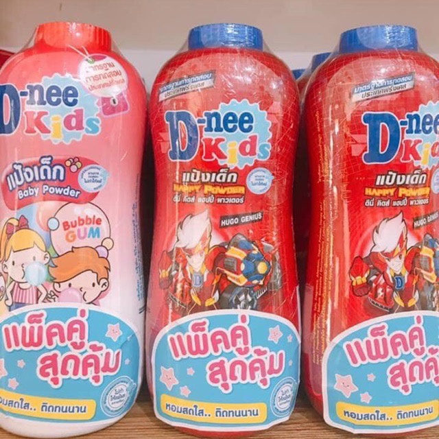 Phấn Rôm DNEE Thái Đủ Màu Chai Lớn 400g