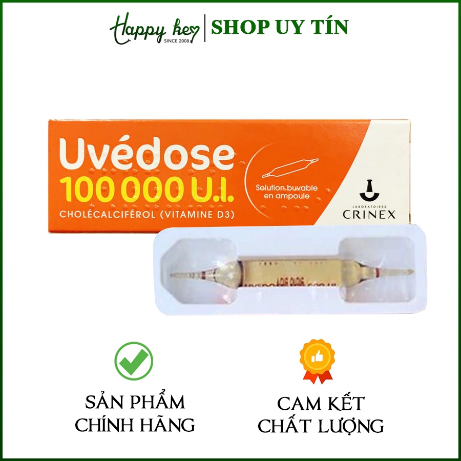 Vitamin D3 Liều Cao Uvedose 100000 UI Cho Bé Từ 18 Tháng