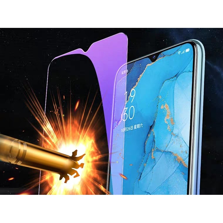 Kính cường lực Realme C3 / C3i / 6i dùng chung tím chống tia UV hại mắt 9H / 2.5D ( tặng keo mép )