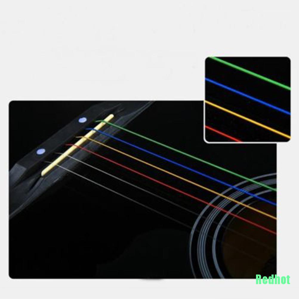 Bộ 6 Dây Đàn Guitar Acoustic Nhiều Màu Sắc