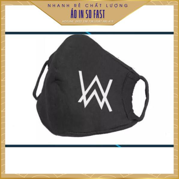 Khẩu trang chống bụi vải cotton Alan Walker siêu ngầu giá rẻ