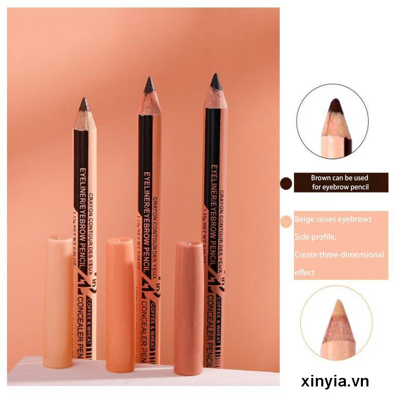 Bút Kẻ Mắt Menow Thiết Kế Hai Đầu Chống Thấm Nước Không Dễ Phai Màu Lâu Trôi