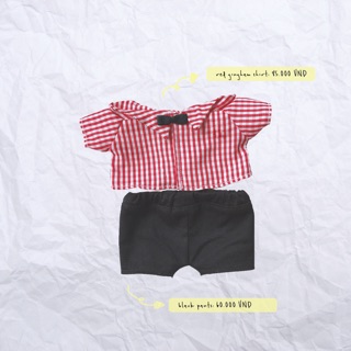 BACK TO SCHOOL - red gingham shirt