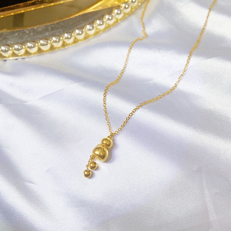 [FreeShip] Dây chuyền nữ titan hồ lô X2-201 - CAM KẾT KHÔNG BAY MÀU