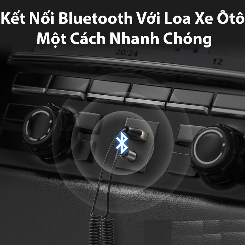 Thiết bị nhận Bluetooth 5.0 Music Receiver Ugreen 70601 (Hỗ trợ Mic dùng trên Ôtô)
