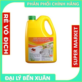 Nước rửa chén Bách Thảo Vàng từ thảo dược (hương quế) - 5kg