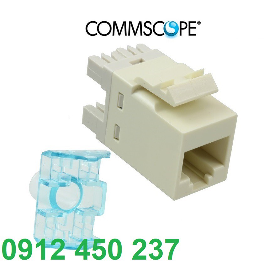 Ổ cắm mạng - Modular Jack Cat5e AMP/Commscope chính hãng mã 1375191-1 có CO và CQ