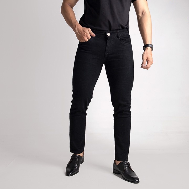 Quần Jean/ Quần bò nam trơn co giãn
