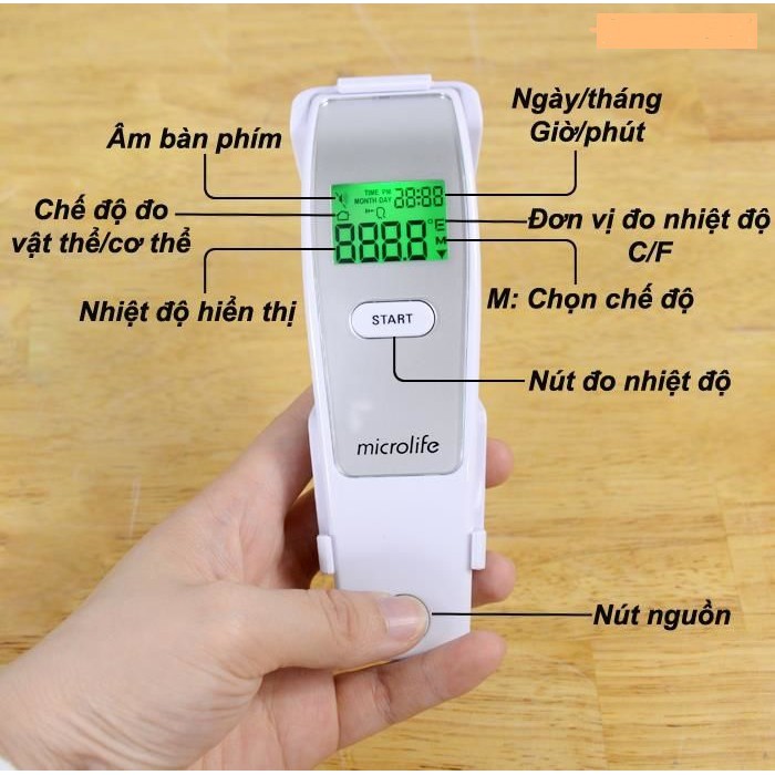 Nhiệt kế điện tử hồng ngoại chính hãng Microlife (Thụy Sĩ) - FR1MF1