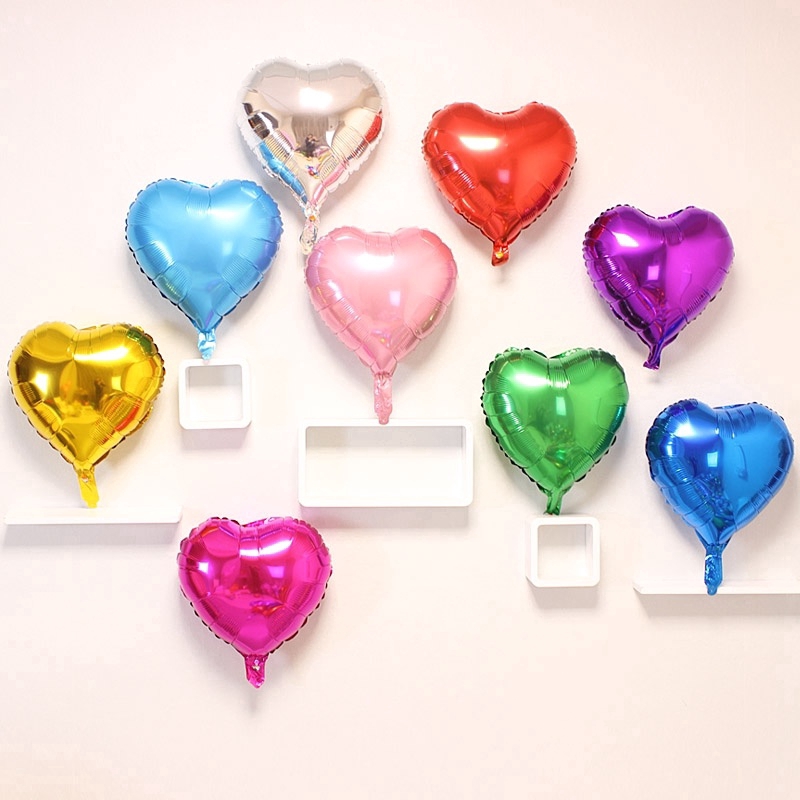 5 Bong Bóng Trang Trí Tiệc Hình Trái Tim 10 inch