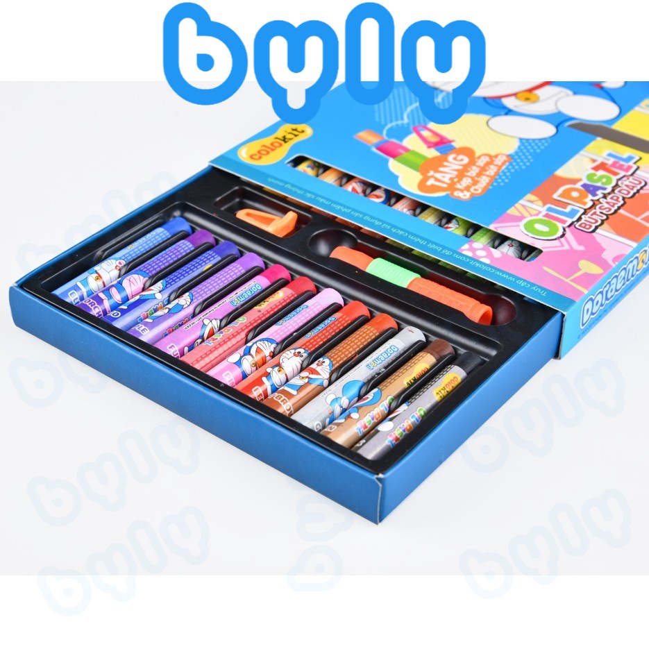 [Ship Hỏa Tốc] Hộp bút sáp dầu Doraemon 𝑻𝒉𝒊𝒆̂𝒏 𝑳𝒐𝒏𝒈 Colokit, OP-C09/DO - OP-C07/DO - ByLy Store