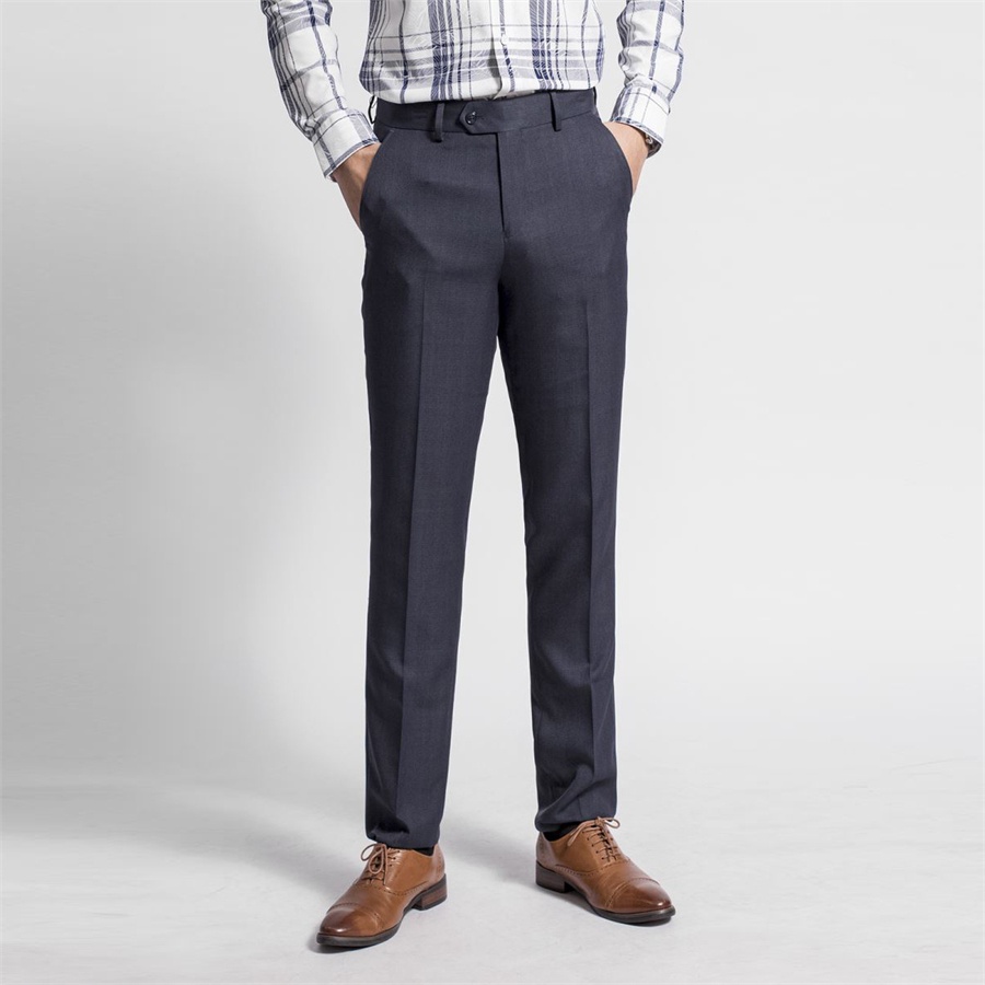 Quần âu Aristino kẻ from rộng gấu chờ  ATR01108