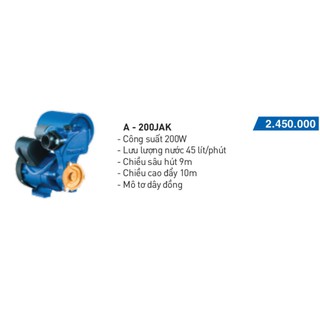 máy bơm tăng áp Panasonic A-200JAK(200W)