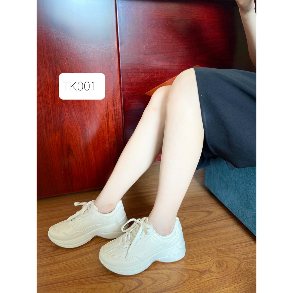 Giày thể thao nữ full trắng kiểu dáng Hàn Quốc