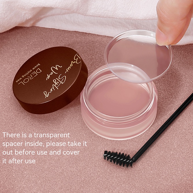 1 Bộ Gel Định Hình Lông Mày 3D / Xà Phòng Lông Mày Chống Nước Chống Nhòe Lâu Trôi Kèm Cọ / Xà Phòng Tạo Kiểu Lông Mày Tự Nhiên