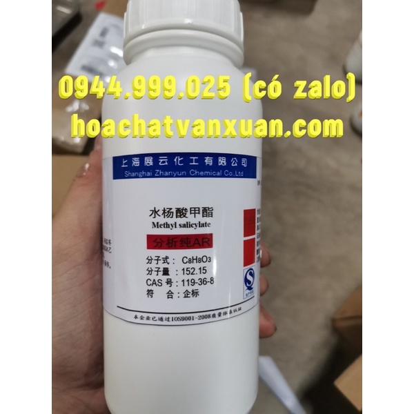 Hóa chất Methyl salicylate 98% CAS 119-36-8 C8H8O3 chai 500ml metyl salicylat