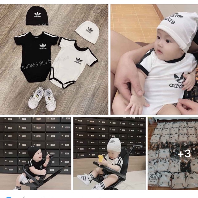 Sét body kèm mũ cho bé