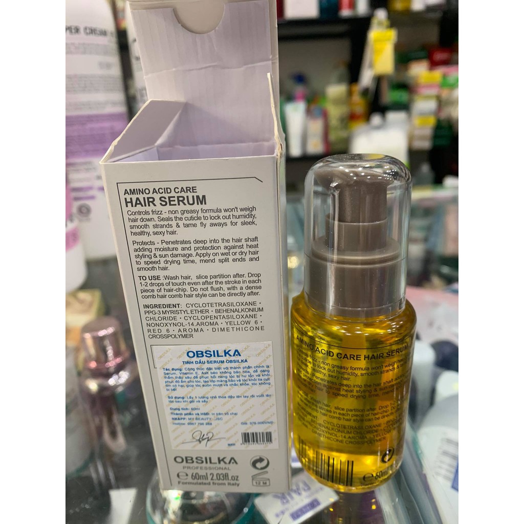 TINH DẦU SERUM DƯỠNG TÓC OBSILKA 60ML