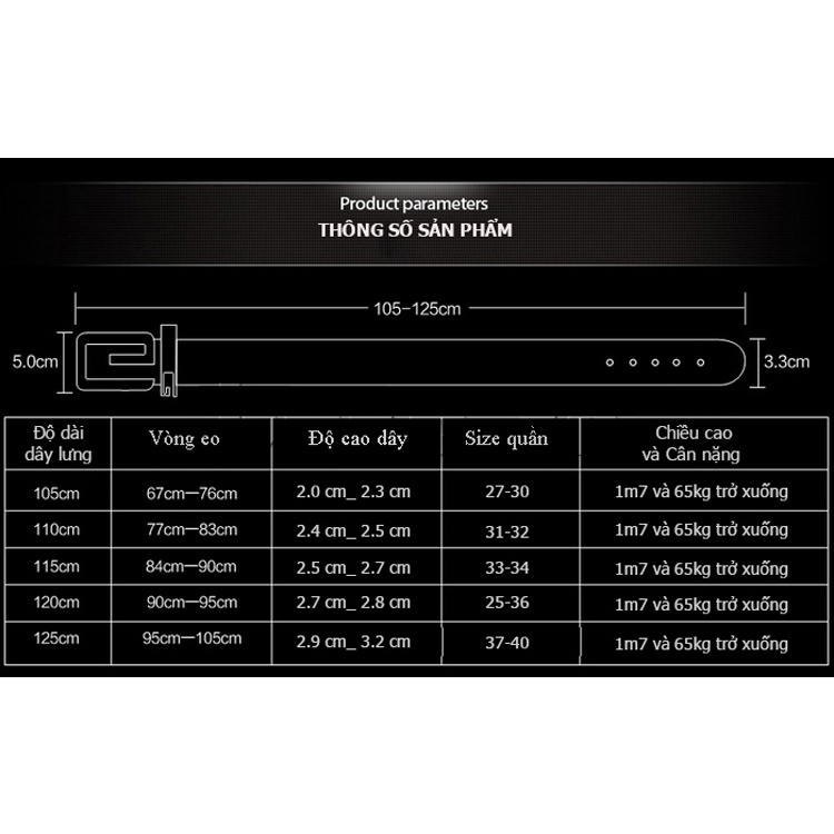 Dây lưng nam cao cấp - Khóa Titan tự động - Hàng đẹp - Bán chạy 2023
