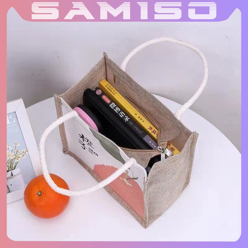 Túi cói mini đi biển nữ đẹp thời trang dễ thương cute phong cách Vintage TC0