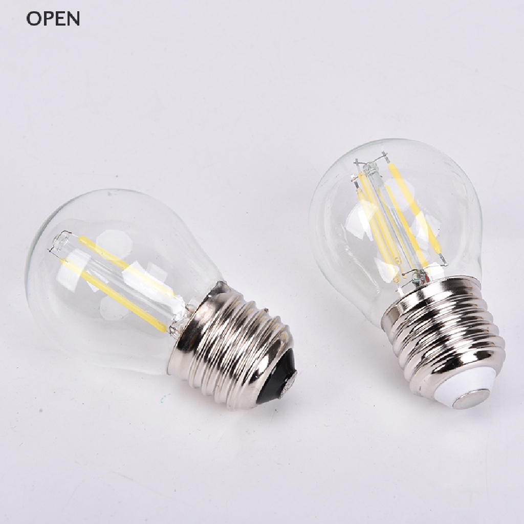 Bóng Đèn LED Sợi Thủy Tinh 2W / 4W / 6W E27 COB G45 Hình Ngọn Lửa