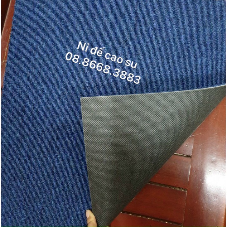 20 TẤM = 5 MÉT VUÔNG thảm nỉ ghép đế cao su 50cm x 50cm