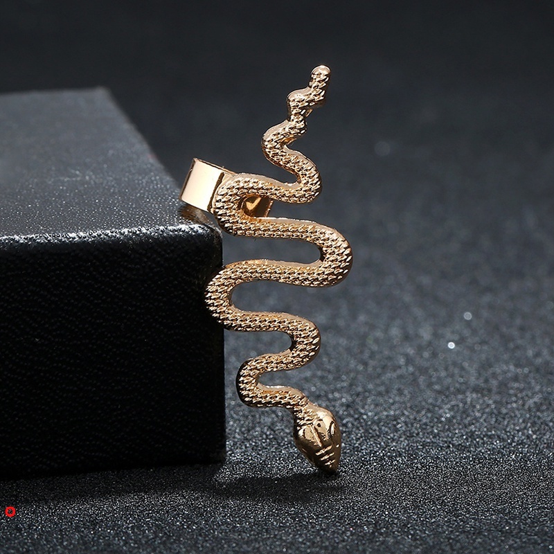 Khuyên tai hình rắn bằng hợp kim kẽm phong cách rock cá tính