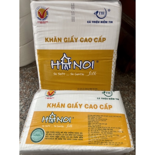 Giấy Ăn/ Khăn Giấy Cao Cấp Hanoi Vuông 24x24