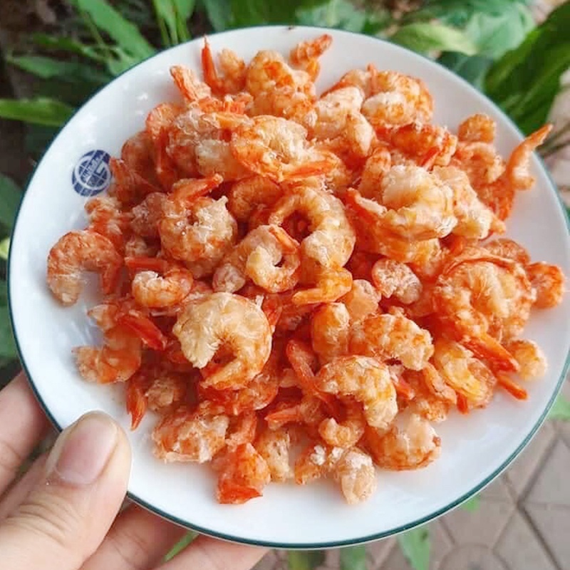 Tôm nõn khô cà mau bóc sẵn loại 1 tôm đất khô to giá gốc nấu canh quà biếu tặng cam kết chất lượng giao hàng nhanh toàn