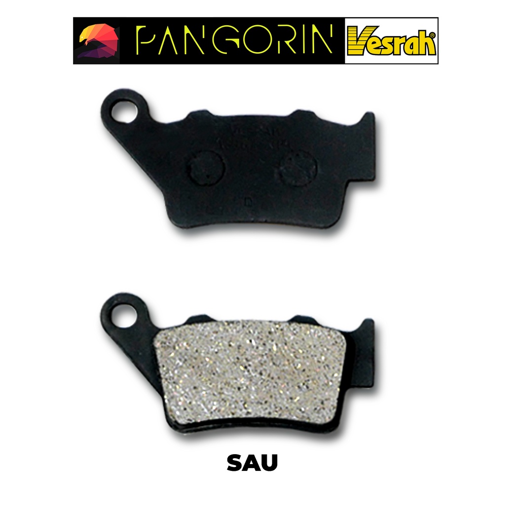 Vesrah - Bố thắng Má Phanh cho xe phân khối lớn mô tô Royal Enfield: Interceptor 650 bán kim loại Resin