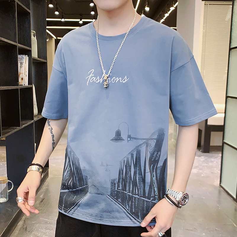 Áo Thun Phông Nam Tay Ngắn Cổ Tròn Họa Tiết Cây Cầu Trong Màn Sương In Chữ
Trang Trẻ Trung Cá Tính Zenkocs3 MEN TOP 203