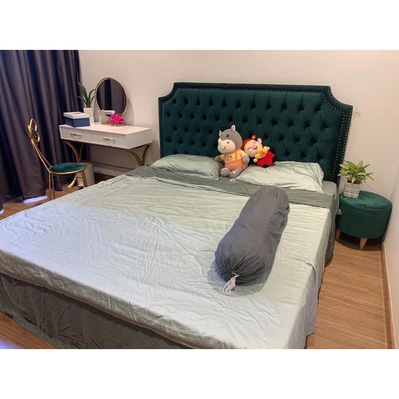 Giường ngủ bọc sofa phong cách châu Âu