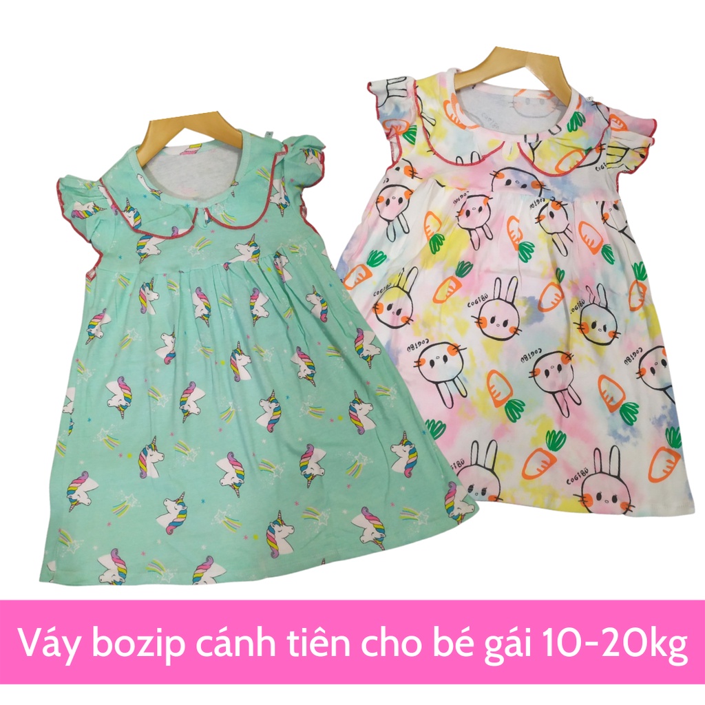 Váy cánh tiên mùa hè/ Đầm bozip cho bé gái 7-20kg