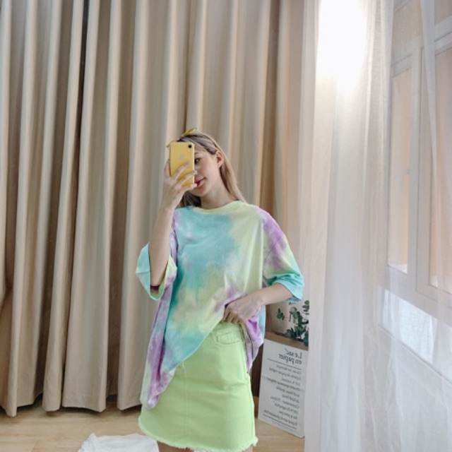 STARROOM Áo phông tie dye (Hồng/Xanh/Cam) AP061933