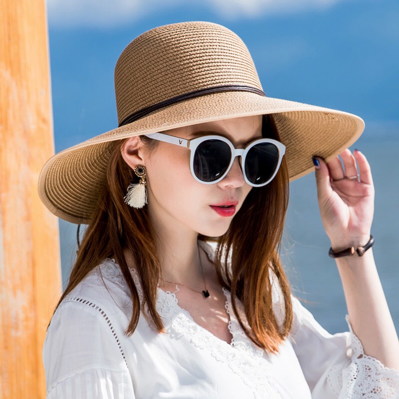 Kính mát nam nữ gọng tròn chống tia UV phong cách Ulzzang đẹp giá rẻ đi biển HANASO 010