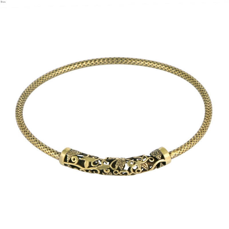 Yueying Restore Vòng Đeo Tay Bằng Đồng Thau Phong Cách Punk Rock Đường Phố Cá Tính Cho Nam Và Nữ