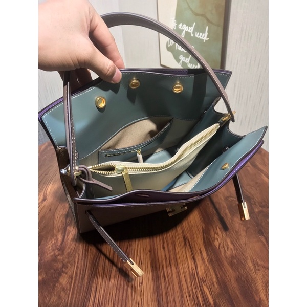 Túi xách nữ da thật cao cấp hiệu Tory Burch dòng LEE RADZIWILL DOUBLE BAG hàng vip 1-1