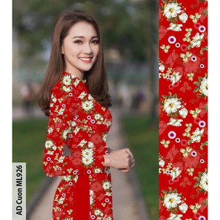 ÁO dài lụa nhật in 3d Điệu Đà