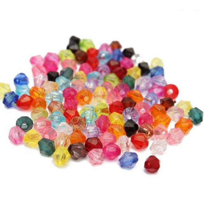 [Mã FAMAYFA giảm 10K đơn 50K] gói 10-25-50gam Hạt nhựa chóp nón size 5mm | BigBuy360 - bigbuy360.vn