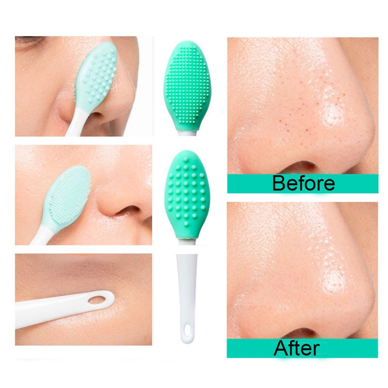[Hàng mới về] Bàn Chải Rửa Mặt Mát Xa Loại Bỏ Tế Bào Da Chết Chất Liệu Silicon