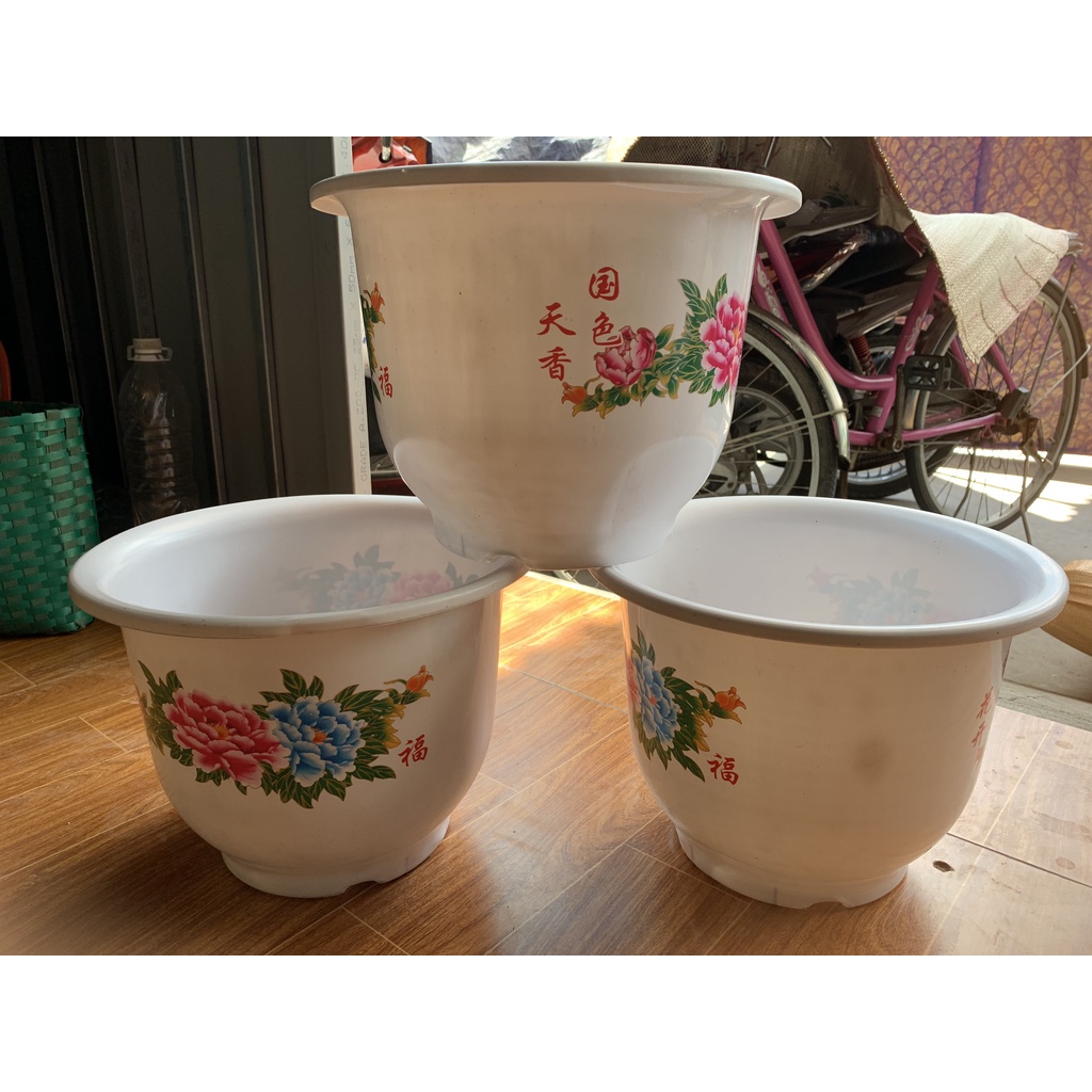 COMBO 15 CHẬU NHỰA HOA MẪU ĐƠN #H330 SIÊU ĐẸP (DỊCH TRUYỀN CHO CÂY, KEO LIỀN SẸO, BẠT PHỦ ĐẤT CHỐNG CỎ MỌC...)