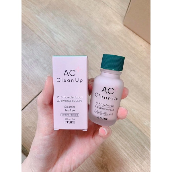 [Có bill]Chấm mụn Etude house AC clean up pink powder spot