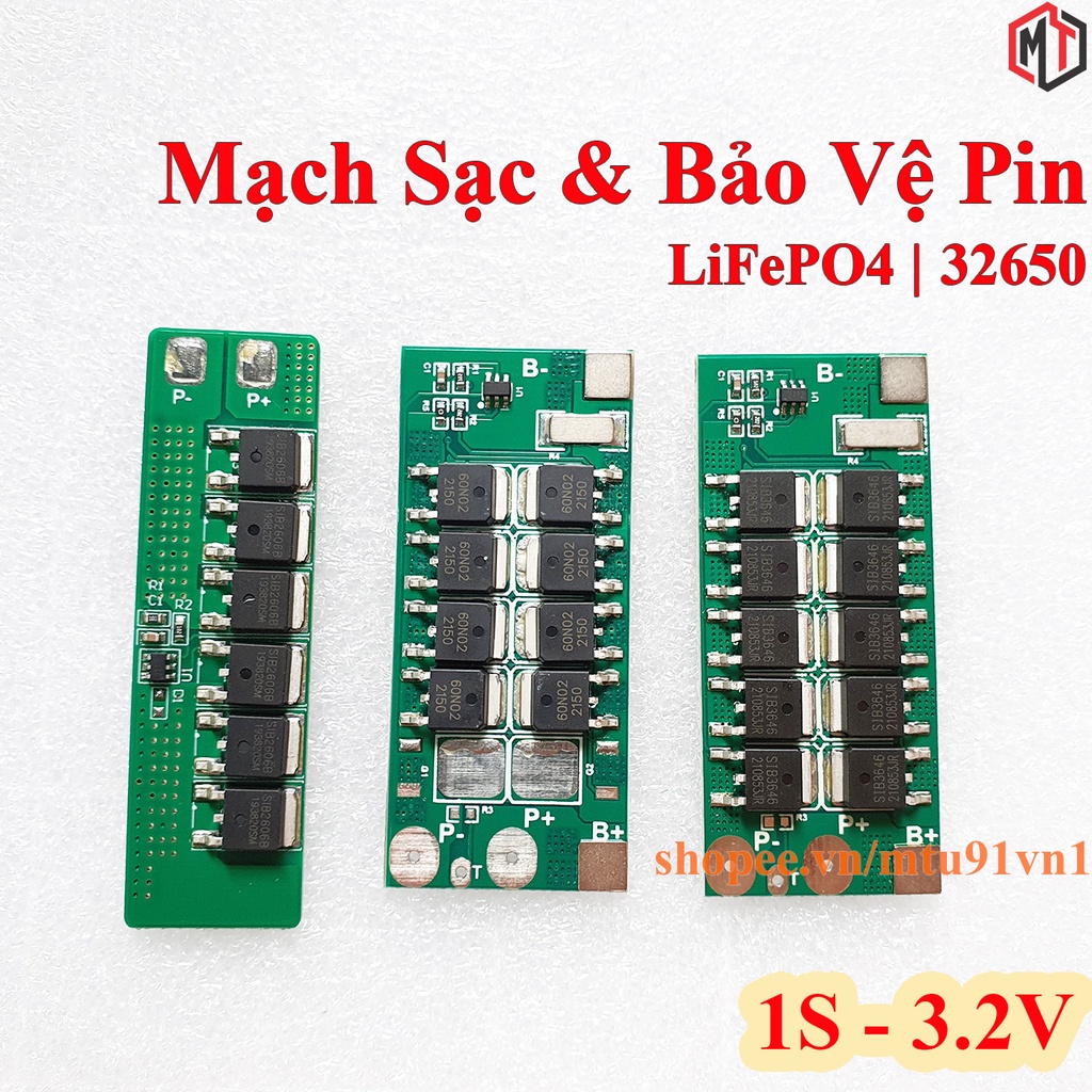 Mạch Sạc Và Bảo Vệ Pin 1S 3.2V Lifepo4 - Sắt Photphat - 32650 - 15A - 20A - 25A